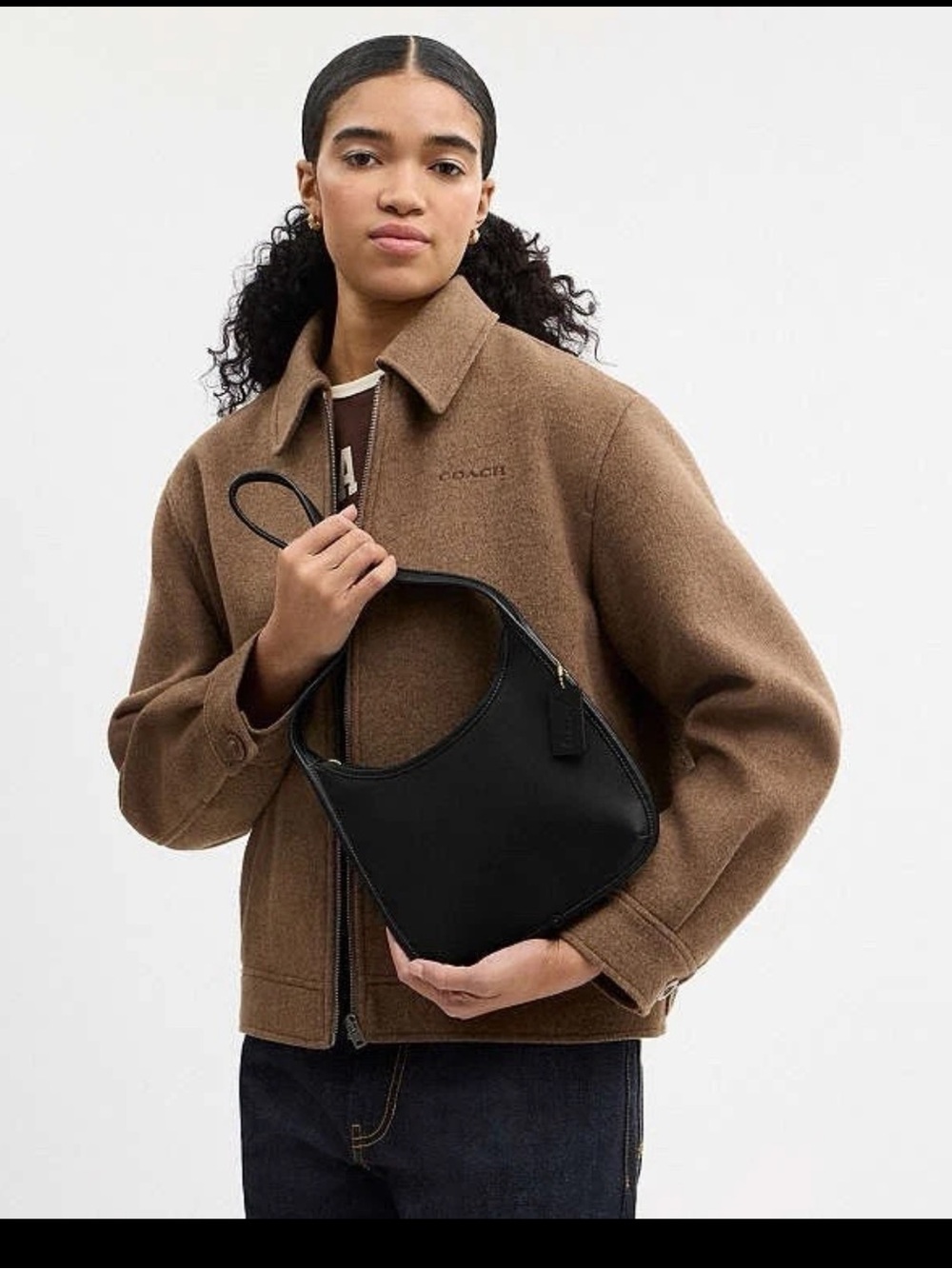 Coach Curve Zip Shoulder Bag - Picture 10 of 11